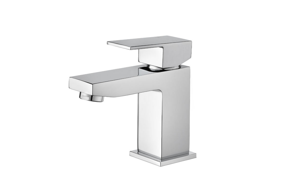 Single Lever Brass Wall Mixer Tap Ceramic Valve Chrome Finish