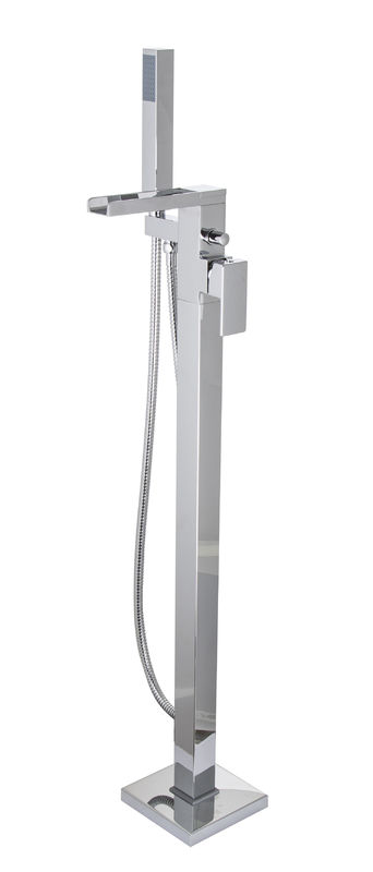 Brass Floor Standing Bath Shower Mixer T8610 Modern Design Luxurious T8610
