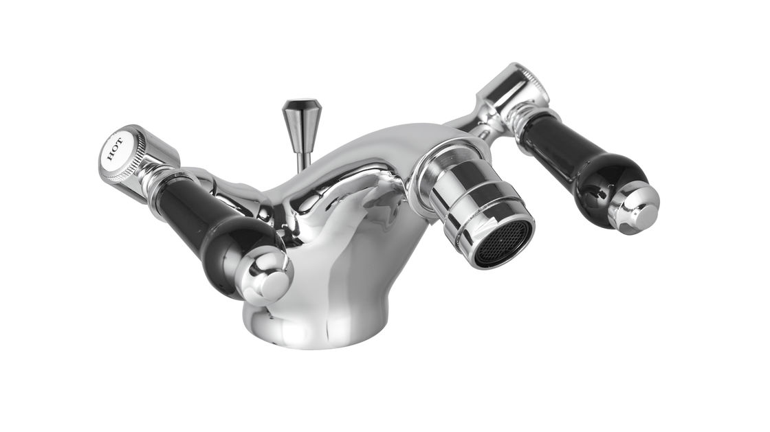 Chrome Finish Bristan Bidet Taps Monobloc With Double Handle T8153