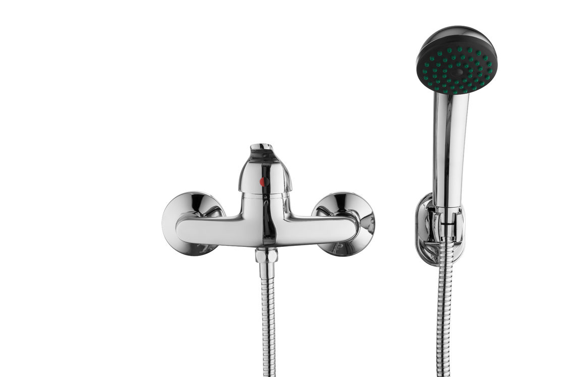 Chrome Modern Coral Wall Mounted Shower Mixer Contemporary Single Handle T8025AR