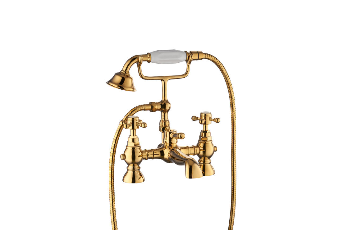 Classical Double Handle Bath Shower Mixer With 3 Years Warranty