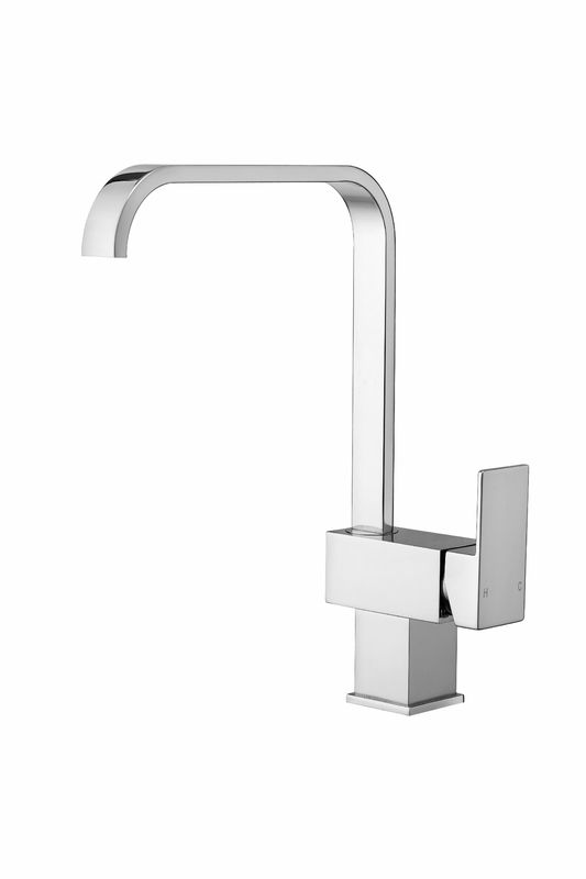 Chrome Single Lever Modern Kitchen Mixer Tap  3 Year Warranty
