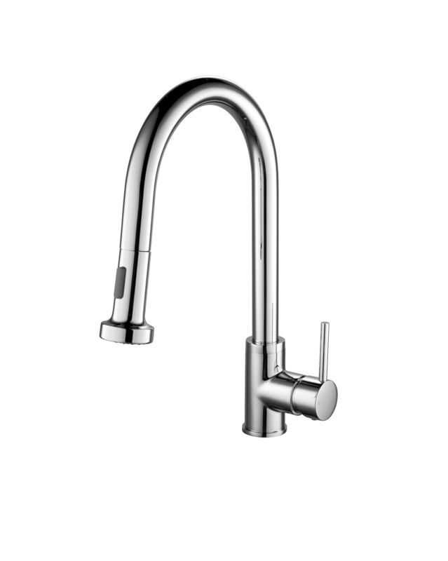 stylish decor Brass Kitchen Mixer Faucet Single Hole Mount