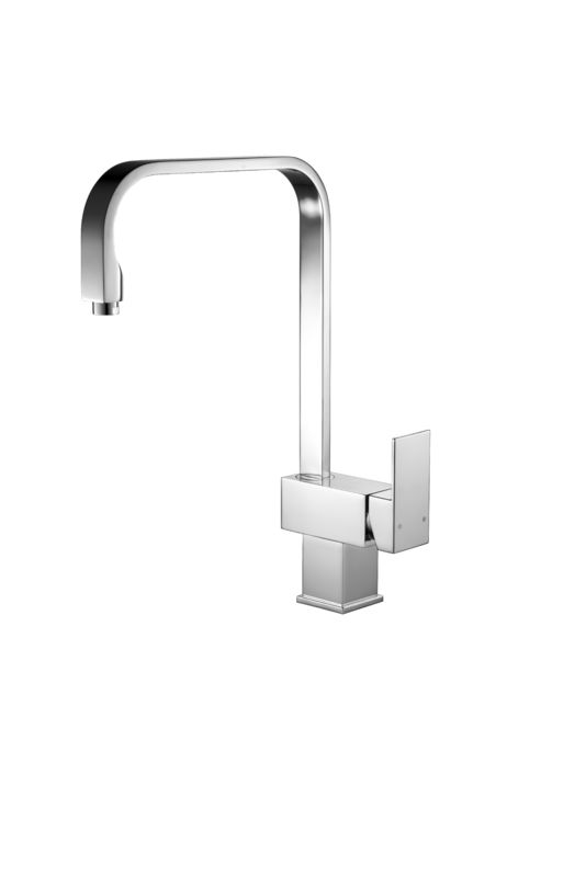 Contemporary sturdy brass Kitchen Mixer Faucet 1 Hole 1 Handle