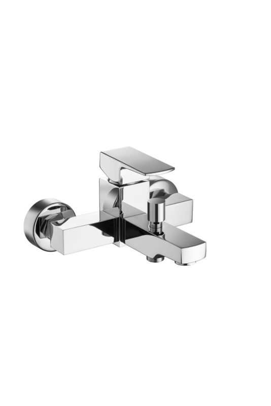 Contemporary Chrome Wall Mounted Shower Mixer Single Handles T2061