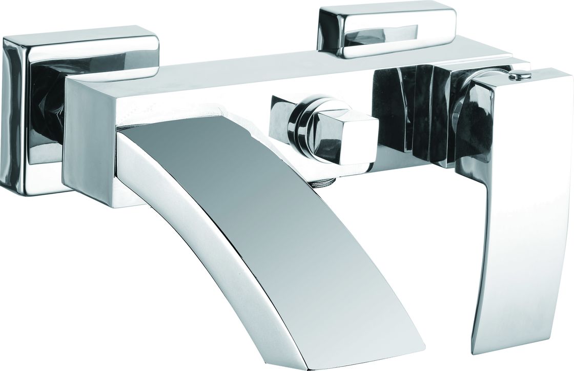 Contemporary Ceramic Wall Mounted Shower Mixer Brass Material T8327B
