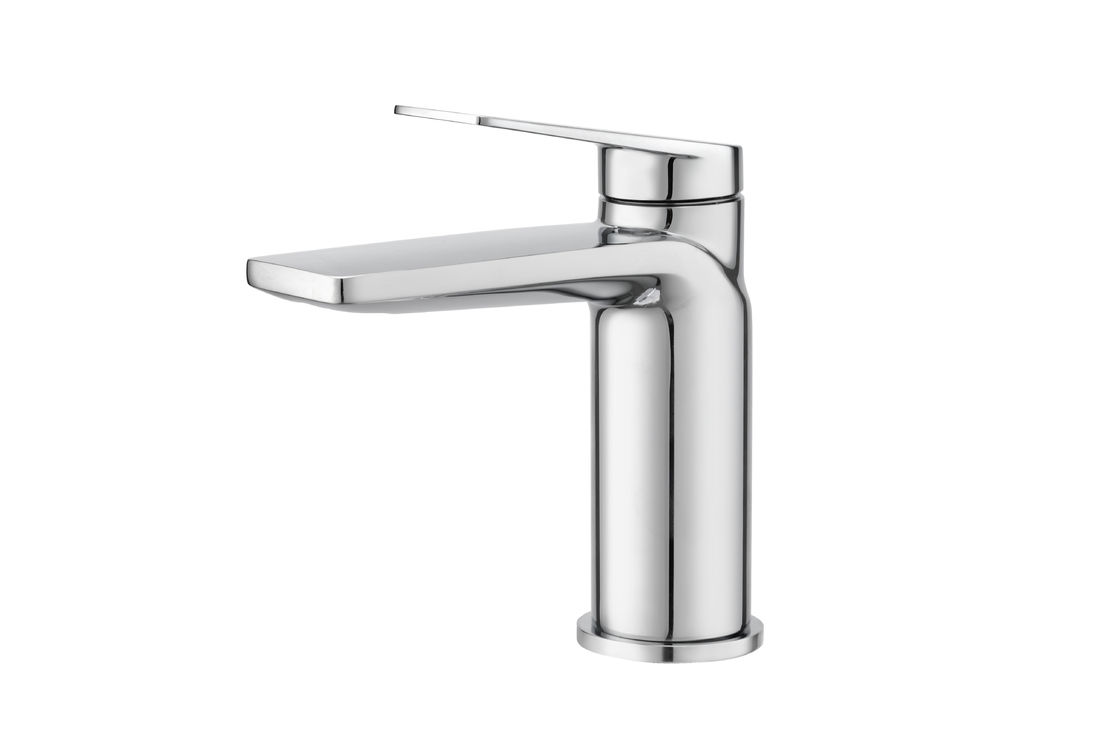 Ceramic Valve Basin Mixer Faucet Single Lever Brass Bath Mixer T9672MW