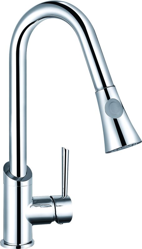 Chrome Kitchen Sink Monobloc Taps 390Mm Height  Long Lasting