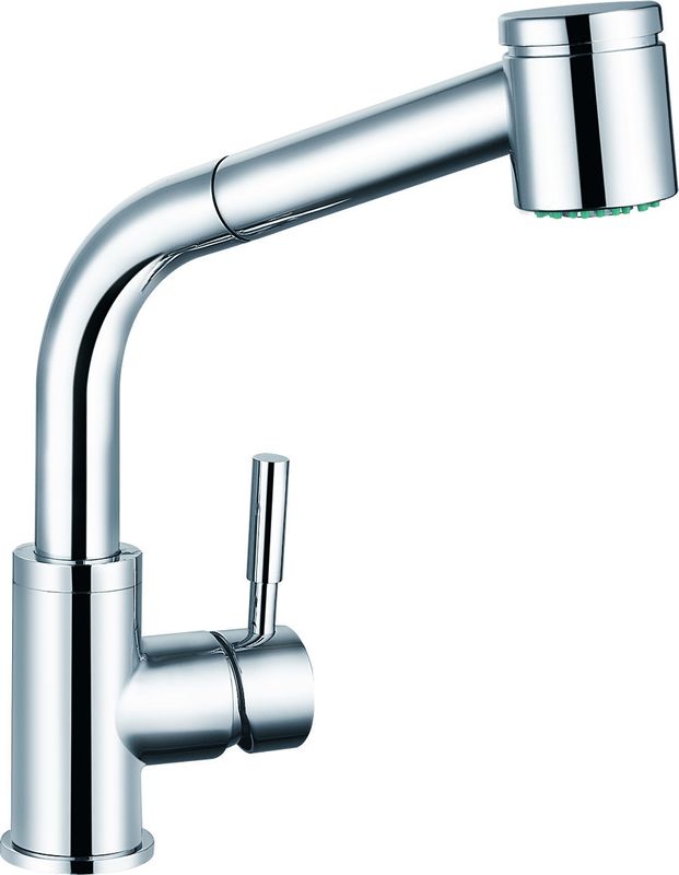 335mm Monobloc Sink Mixer With Pull Out Sprayer For Kitchen