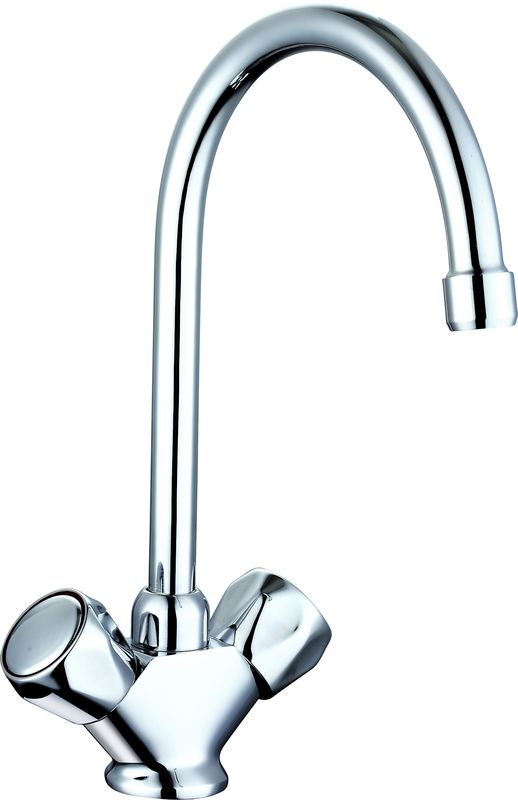 Chrome Pull Out Kitchen Mixer 303mm Wall Mounted Kitchen Mixer Taps