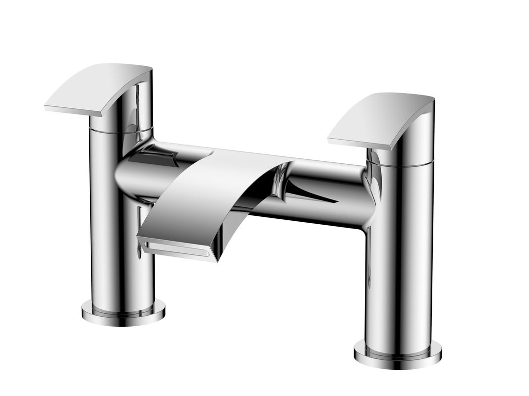 Chrome Brass Bath Shower Mixer Elegant Modern For Bathroom