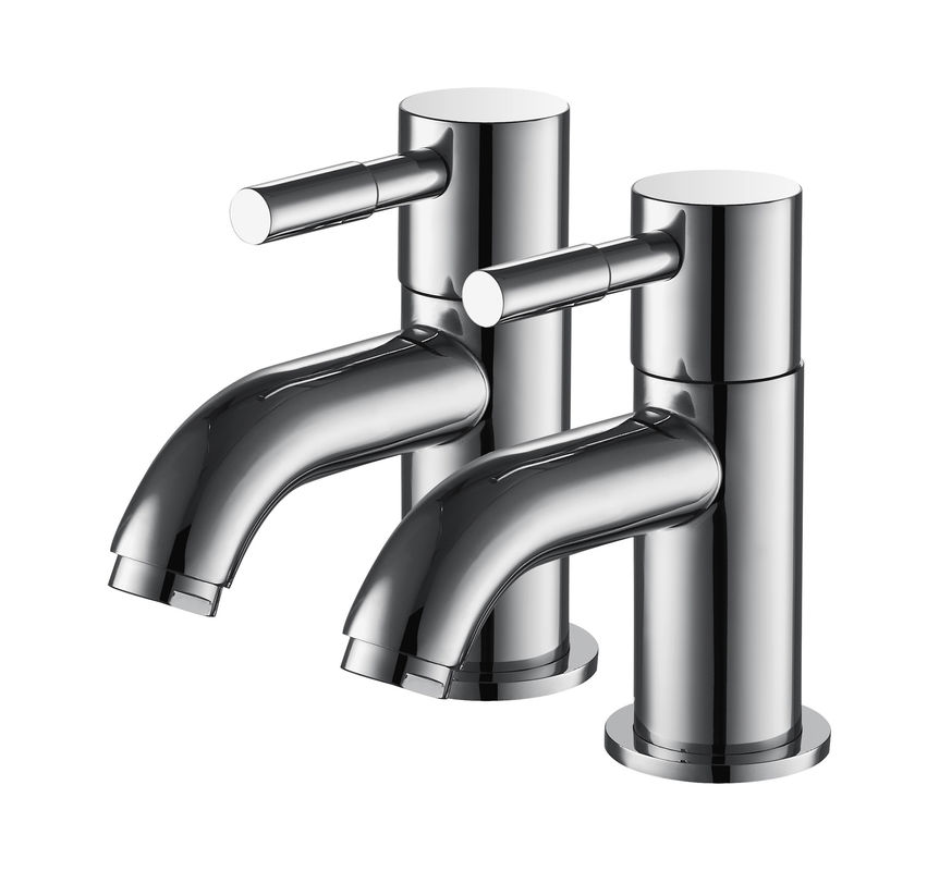 Stylish Contemporary Bathroom Mixer Faucet Polished Surface