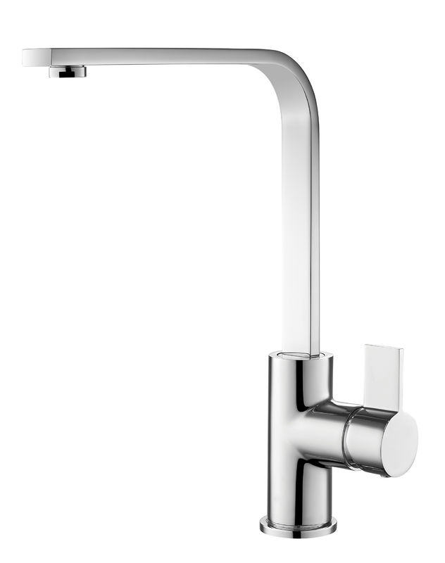 Chrome Single Lever Kitchen Mixer Tap 310mm Height Single Hole Faucet