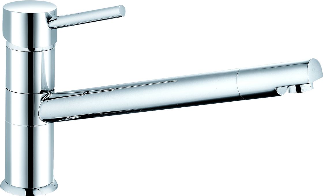 Modern Single Lever Brass Kitchen Mixer Tap Monobloc  160 Mm