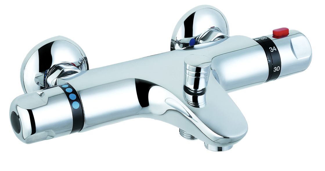 Chrome 280 Mm Thermostatic Shower With Bath Filler Round Head Shape T8081