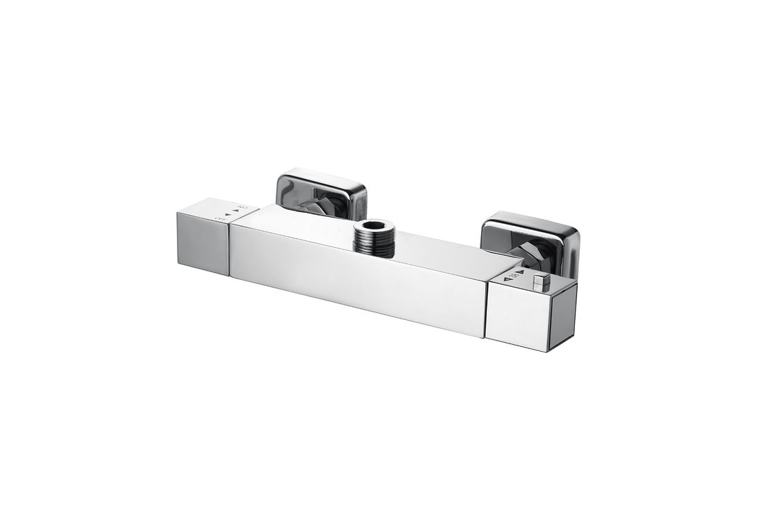 Coral Thermostatic Bath Shower Brass Chrome Wall Mounted T8087