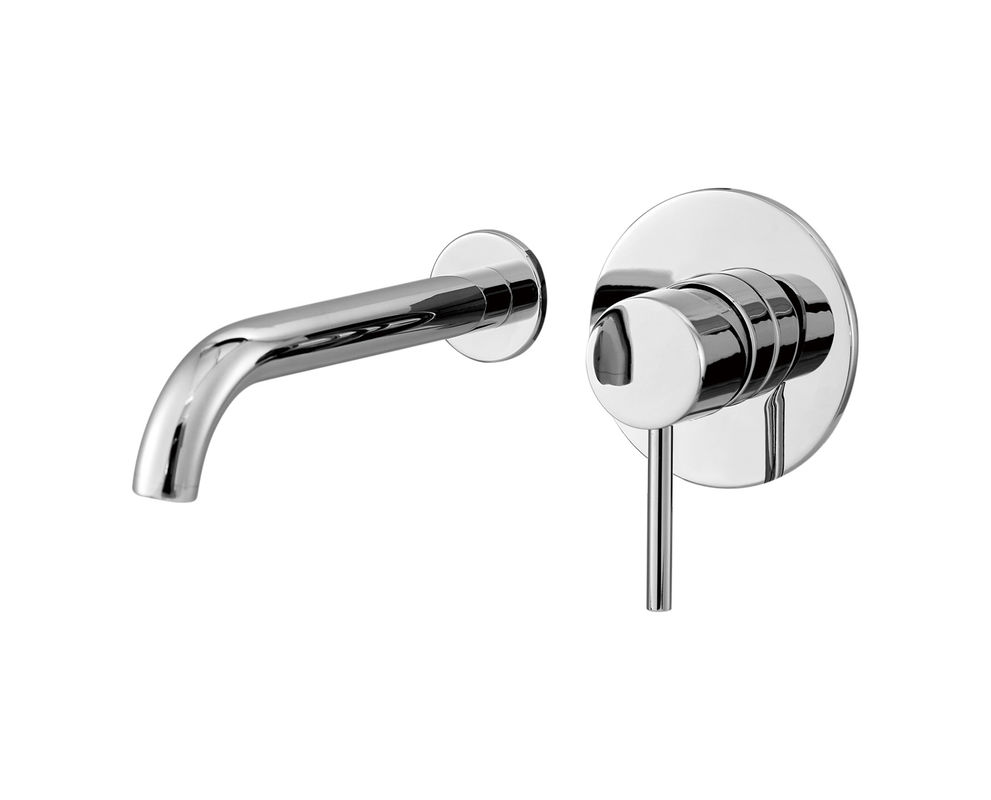 Single Handles Concealed Wall Mixer Long Service Life Polished T8008A