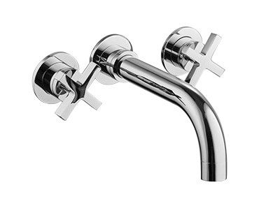 Coral Double Handles Concealed Shower Mixer Chrome Polished T9087
