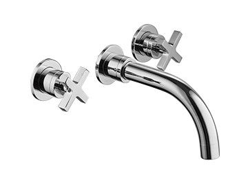 Bathrooms Concealed Wash Basin Mixer Chrome Polished Brass T9088