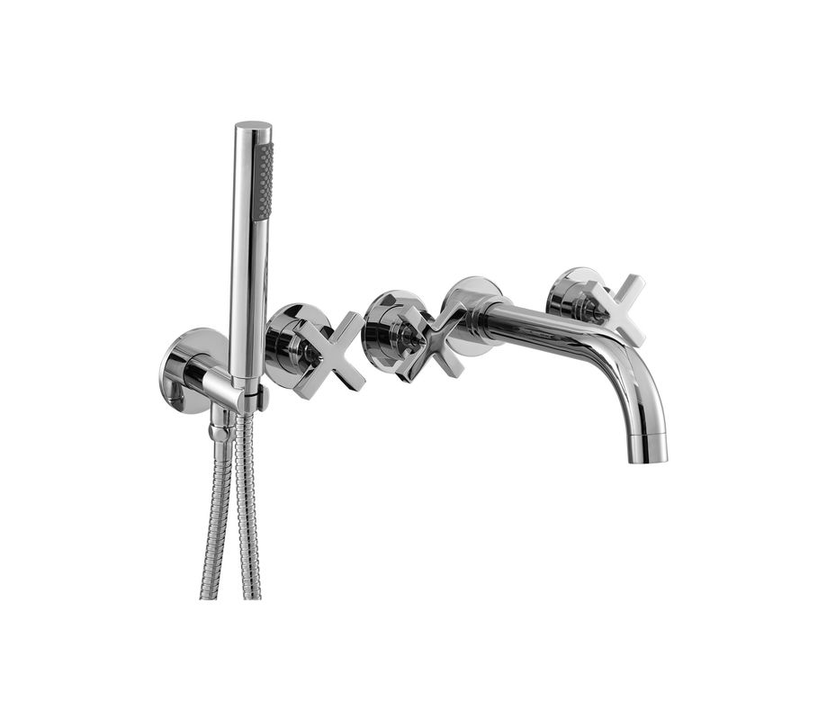 Coral Chrome Concealed Wall Mounted Bath Shower Mixer Polished