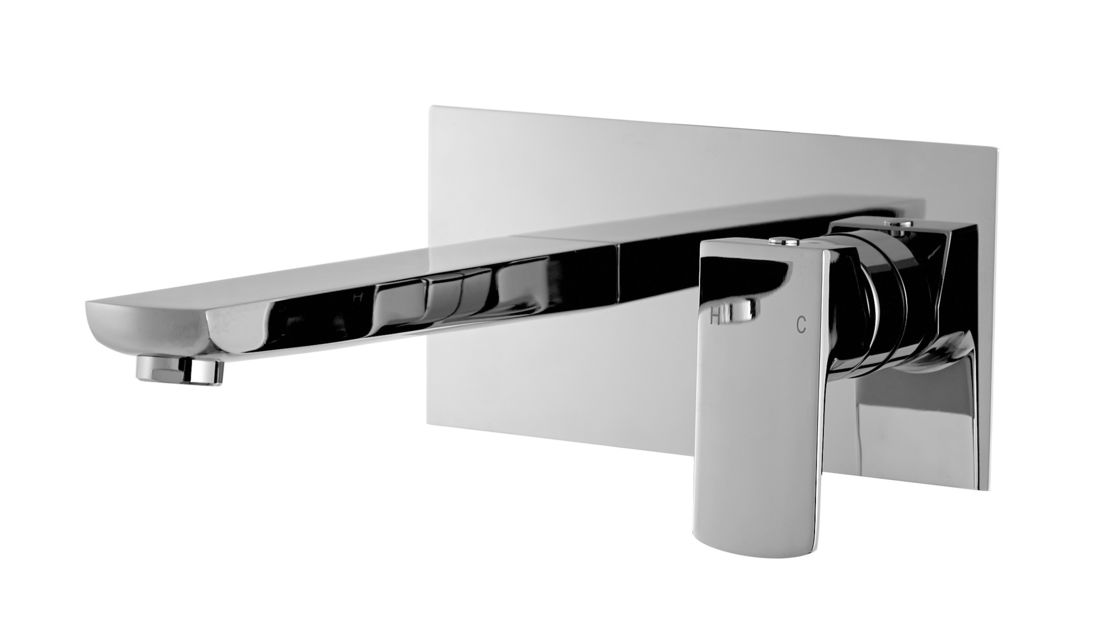 adjustable flow rate Concealed Shower Mixer Long Term eye catching chrome finish T9429