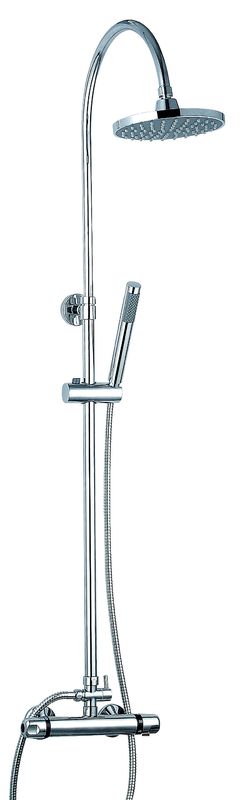 Modern Thermostatic Bath Shower Chrome Brass With Hot And Cold Water S1005