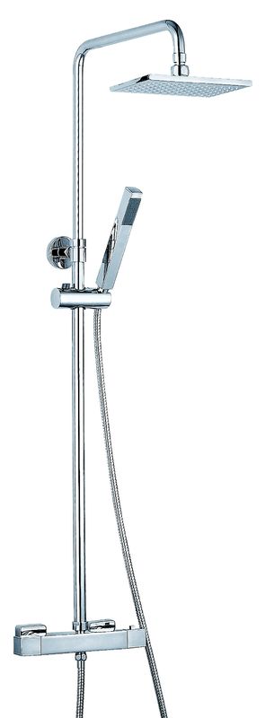 Coral Chrome Thermostatic Bath Shower Tap Shower Mixer Thermostatic Valve S1002