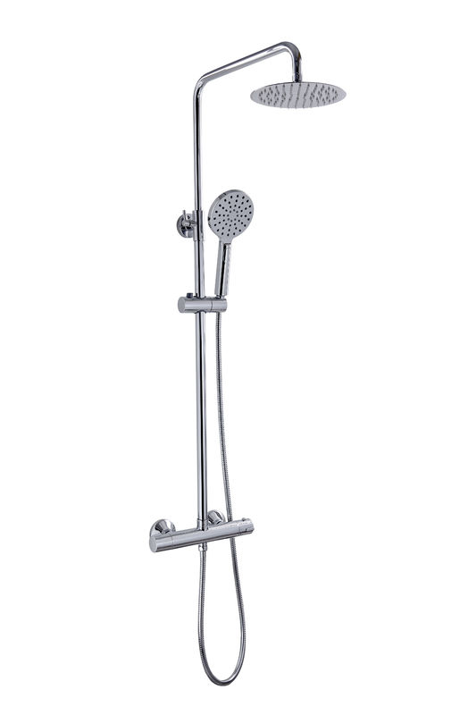 Modern Chrome Brass Thermostatic Shower Tap with Temperature Control S1001