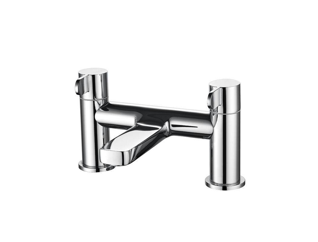 Modern Brass Material Bath Shower Mixer Faucet Adjustable 2 Handles