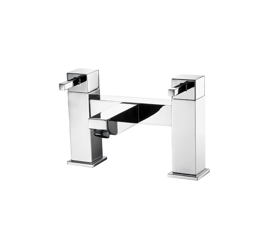 Cleanroom Brass Bath Shower Mixer With Double Handles T8174