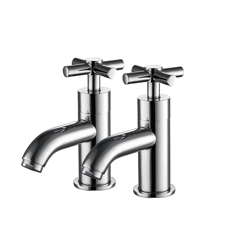Polished Bath Mixer Taps Ceramic Valve Core Material Inside T8165