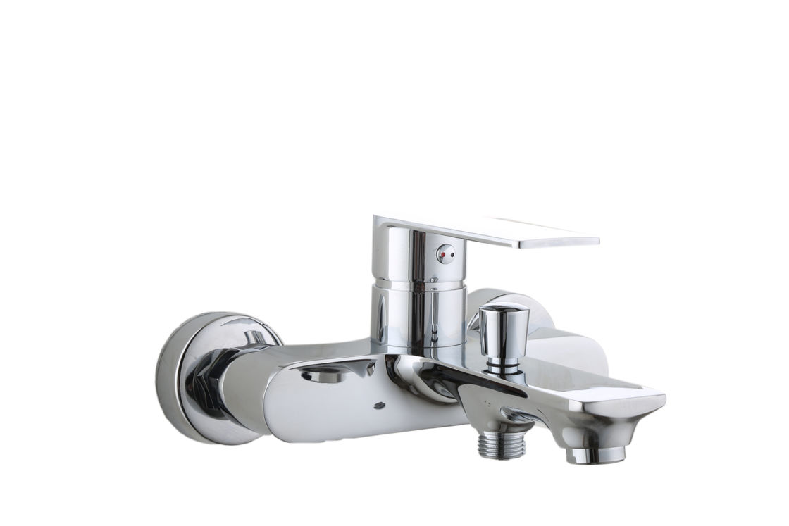 Brass Wall Mounted Shower Mixer With Contemporary Style T9371A