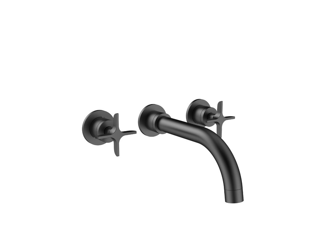 Contemporary Style Wall Mounted Bath Mixer With Brass Finish T9092B-EB