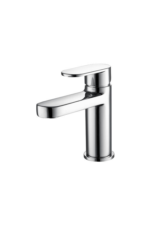 Chrome Brass Single-Hole Basin Mixer Faucet For Modern Style T8132W