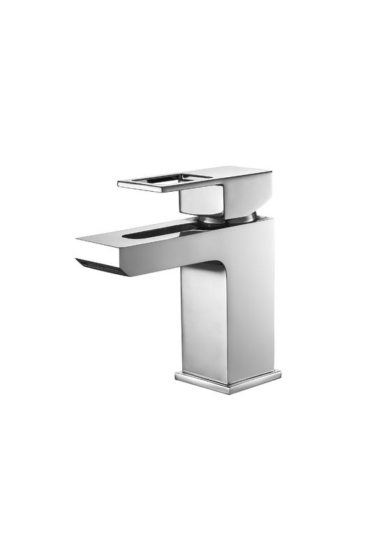 Shiny Chrome Basin Mixer Faucet With Chrome Finish Brass Material Water Pressure 3.0 Bar