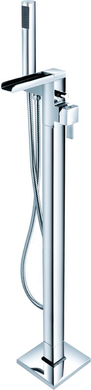 Innovative Floor Standing Bath Shower Mixer Morden Style Chrome Finish T8450A