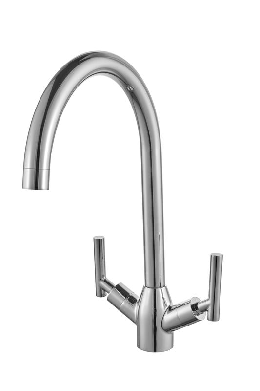 Single Hole Kitchen Sink Mixer Taps Modern Style Brass Material T91010