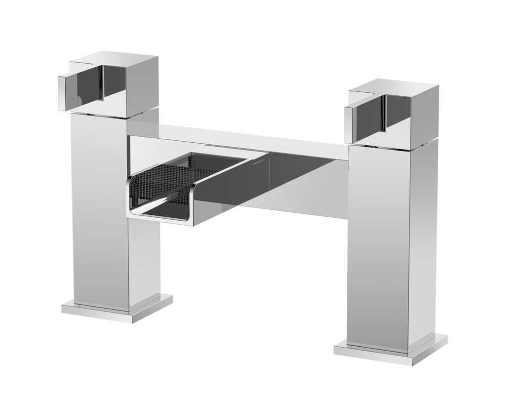 Modern Bathroom Chrome Finish Sink Mixer Faucet T8454A