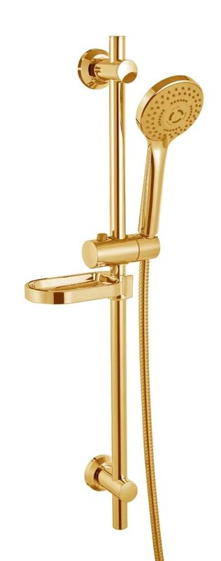 Modern Brass Slide Rail Shower Set Polished Chrome Finish - SLIDE RAIL SET SH904A