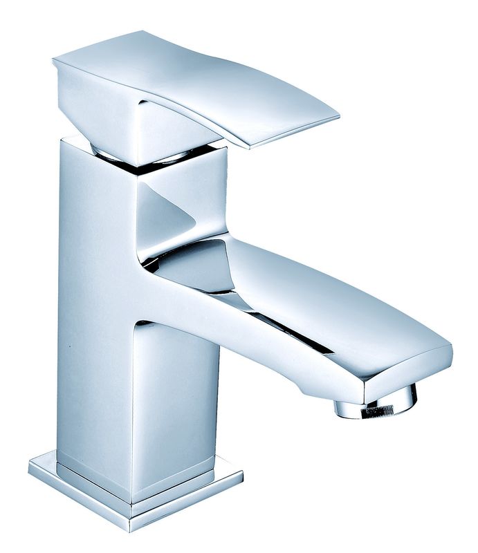 Chrome Finish Modern Brass Basin Mixer Faucet For Bathroom T2042