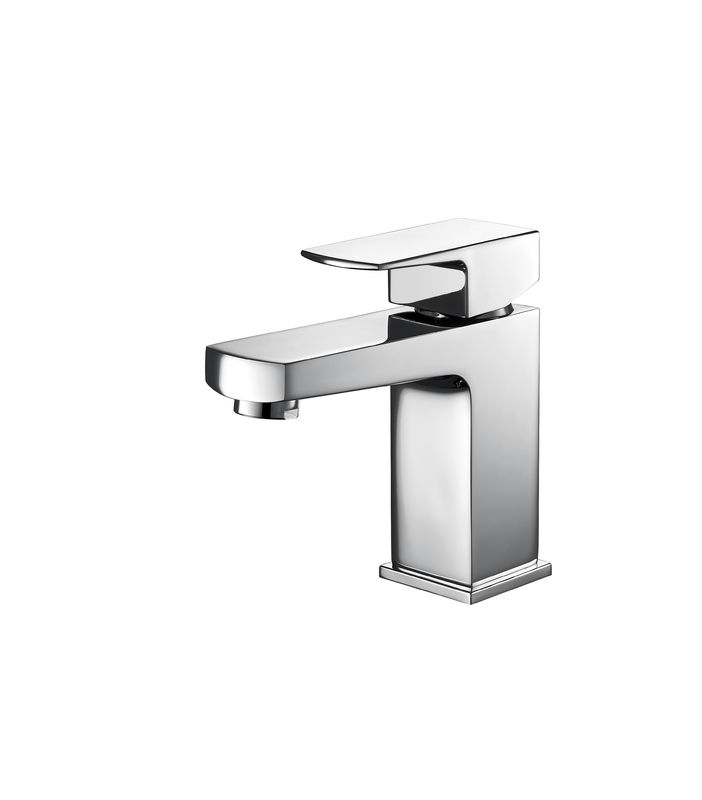 Modern Brass Basin Mixer Faucet With Chrome Finish For Bath T2062W