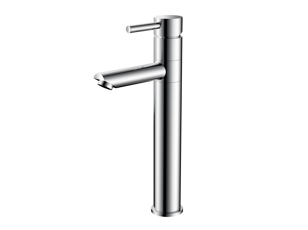 Chrome Brass Modern Style Basin Mixer Faucet For Bathroom T8012AL