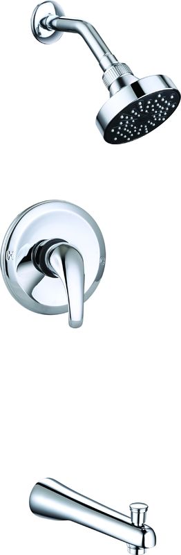 Contemporary Polished Chrome Finish Concealed Shower Mixer T8028C