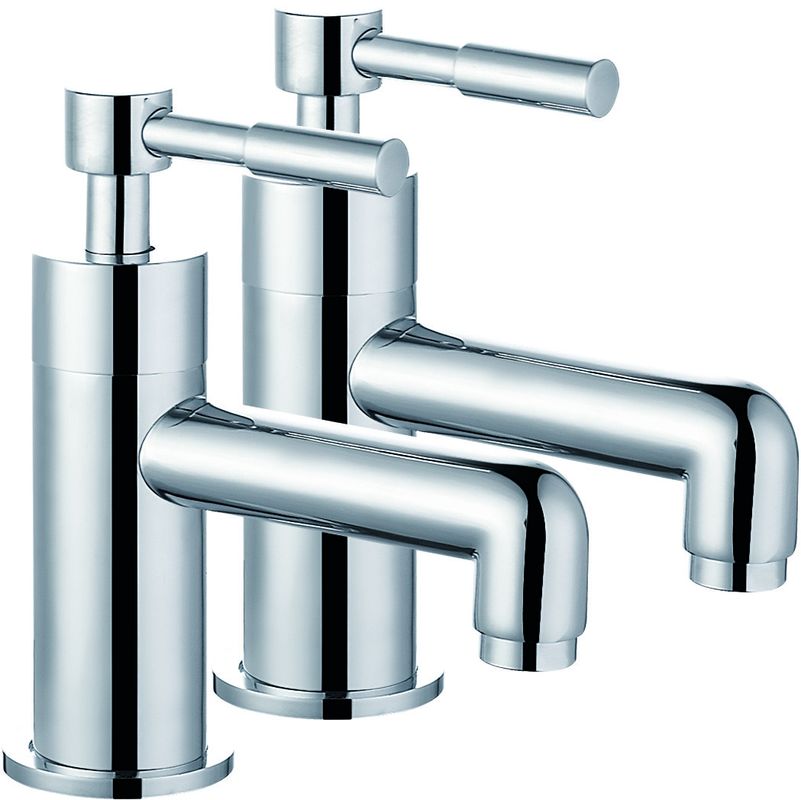 Double Handle Brass Material Bath Shower Mixer with Chrome Finish T80521