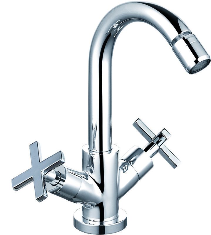 Chrome Finish Brass Material Basin Mixer Faucet For Bathroom T8053B