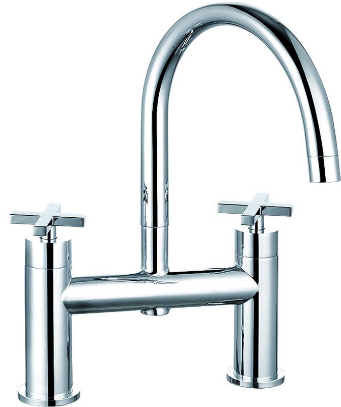 Double Handle Basin Mixer Faucet in Modern Style For Bathroom T8054B