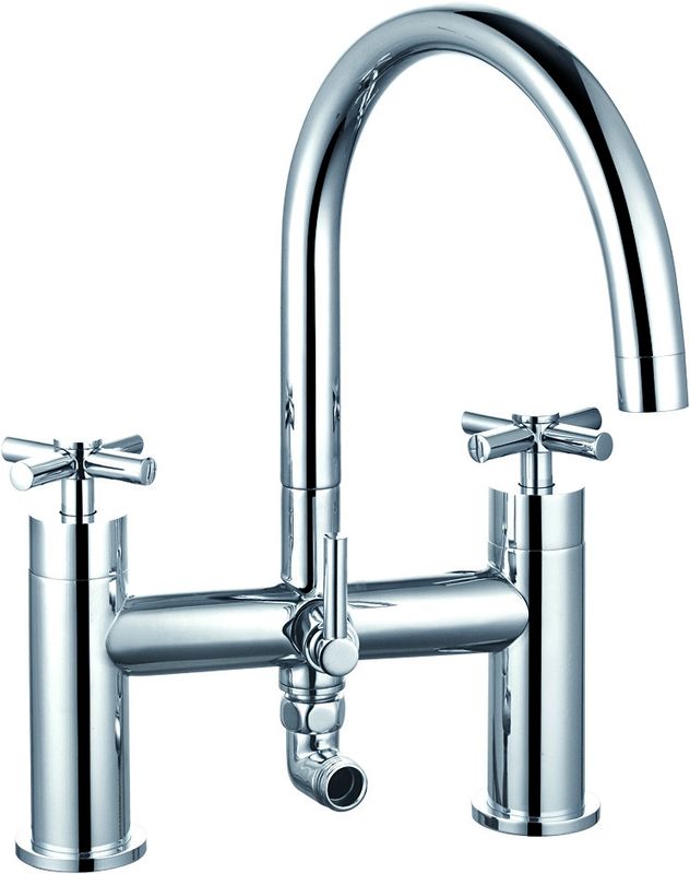 Chrome Finished Dual Handle Bathroom Shower Mixer For Bathroom T80512