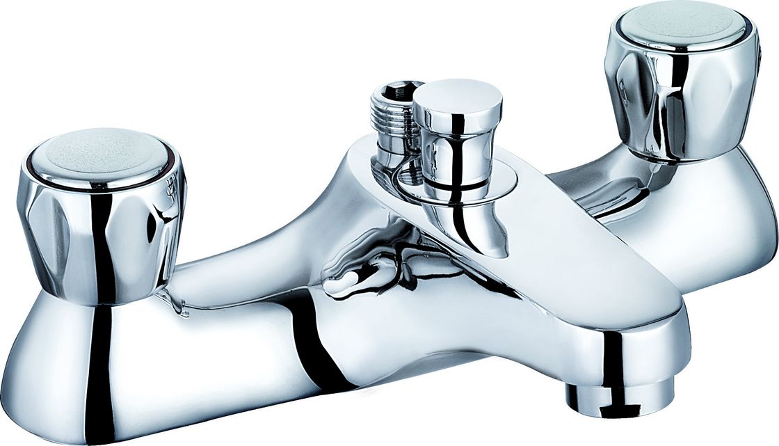 Chrome Finish Double Handle Bath Shower Mixer For Bathrooms T8062