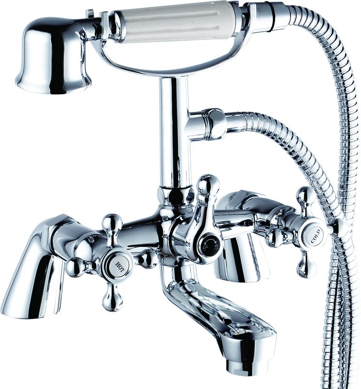 Solid Brass Chrome Finish Bath Shower Mixer For Bathroom T8060A