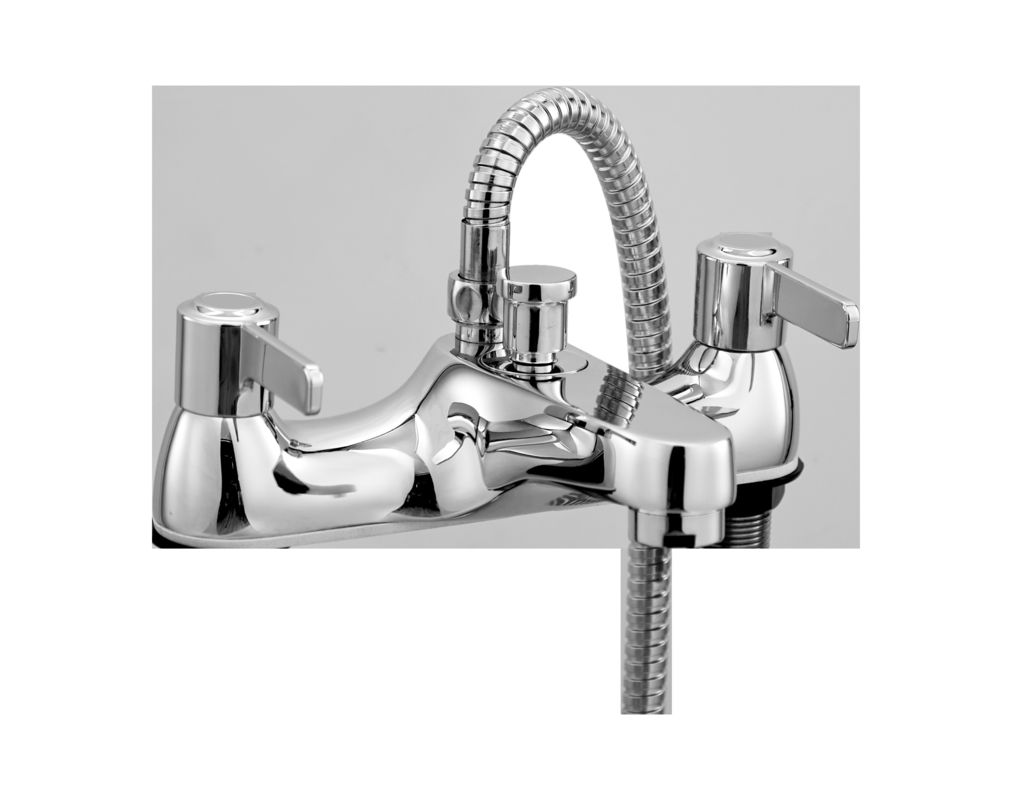 Chrome Finished Double Handle Bath Shower Mixer For Bathroom T8062G